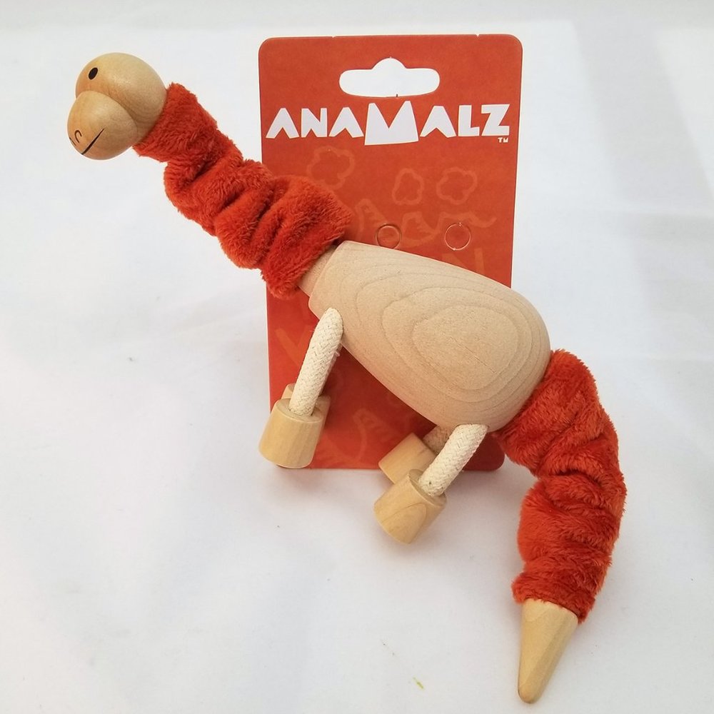New Anamalz Brontosaurus Wooden Toy for Ages 3+ | BR2010